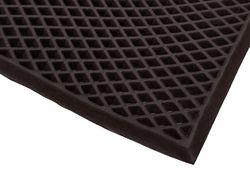 Матеріал для виготовлення автокилимків (EVA листовий) Коричневий ромб 140х250 см 10 мм